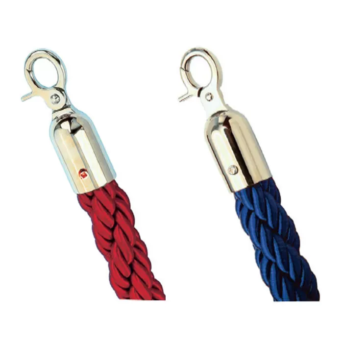 CORDONE BORDEAUX CON 2 GANCI INOX LUNGHEZZA 1,5 MT MEDIAL - immagine 1