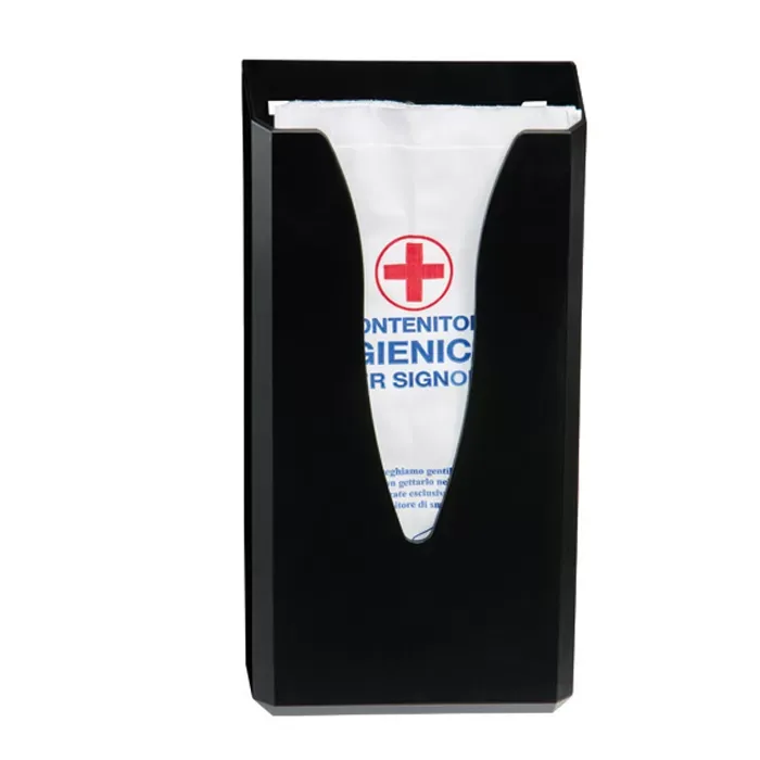 DISPENSER SACCHETTI IGIENICI IN CARTA IN ABS NERO MEDIAL - immagine 1