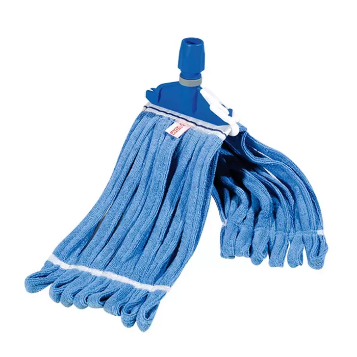 MOP IN MICROFIBRA BLU CON ATTACCO A PINZA DA 250 GRAMMI VDM - immagine 1