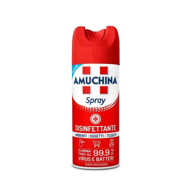 DISINFETTANTE BOMBOLETTA SPRAY CRT. DA 12 PZ DA 400 ML AMUCHINA - immagine 1