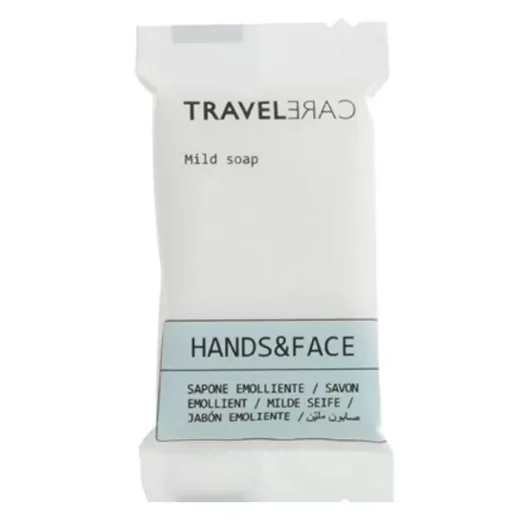 SAPONETTA FLOW-PACK RETTANGOLARE 12GR  CRT. DA 500 PZ LINEA TRAVEL CARE - immagine 1
