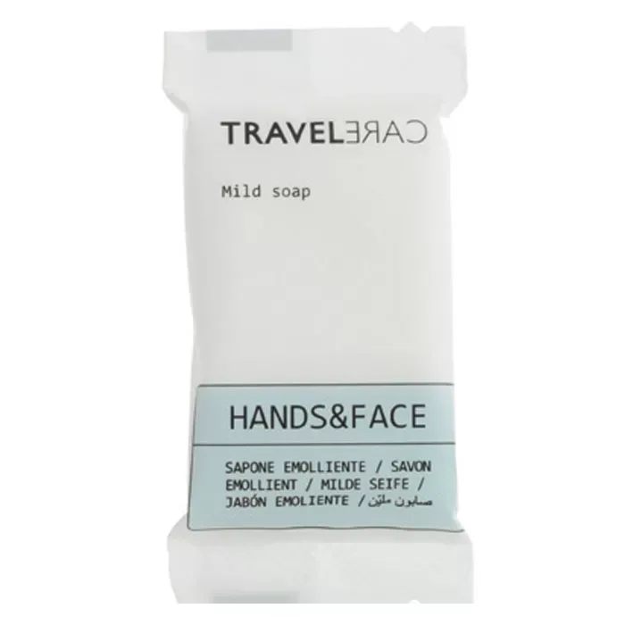 SAPONETTA FLOW-PACK RETTANGOLARE 12GR  CRT. DA 500 PZ LINEA TRAVEL CARE - immagine 1