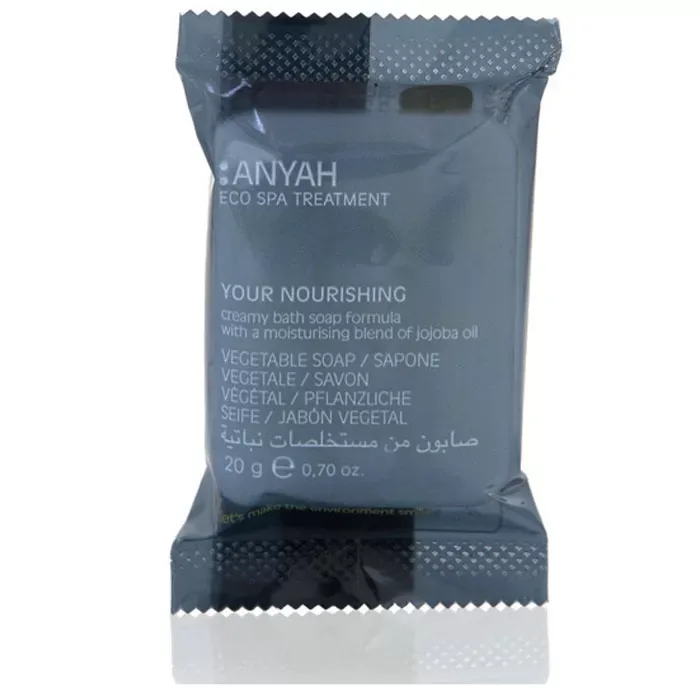 SAPONETTA MASSAGGIANTE DA 20GR CON OLIO DI JOJOBA CRT. DA 300 PZ LINEA ANYAH - immagine 1