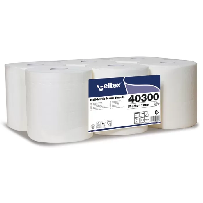 ROTOLO ASCIUGAMANO MASTER TIME 285 METRI 2V. P.CELL CF. DA 6 ROTOLI CELTEX - immagine 1