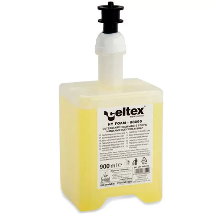 RICARICA SAPONE A SCHIUMA HY FOAM CRT. DA 4 PZ DA 900ML CELTEX - immagine 1