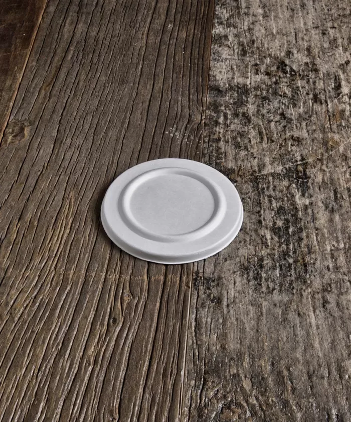 COPERCHIO PER BICCHIERE BIOCOMPOSTABILE DA 240 ML CRT. DA 1000 PZ USOBIO - immagine 1