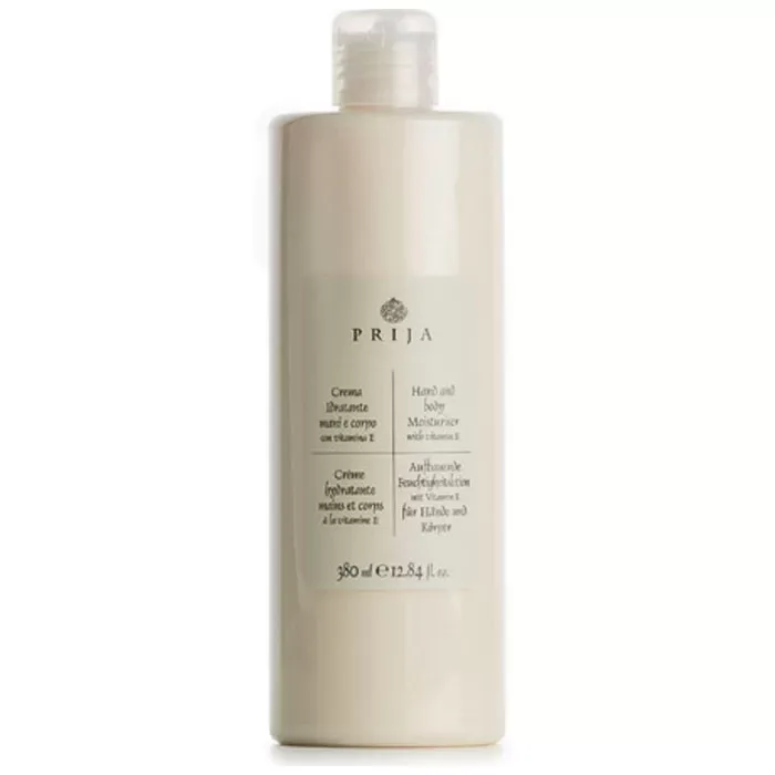 FLACONE 380 ML CREMA IDRATANTE CORPO AL GINSENG CRT. DA 18 PZ LINEA PRIJA - immagine 1