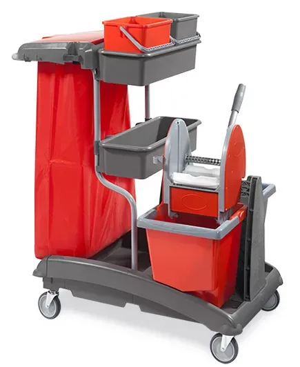 CARRELLO COMPLETO IDEA TOP 6 CON STRIZZATORE A PRESSA ELPAROOL VDM - immagine 1