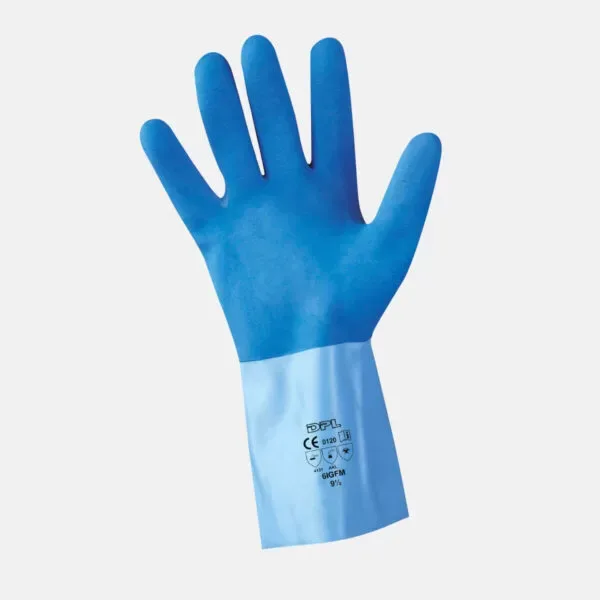 GUANTI LATTICE IN GOMMA FELPATI BLUE HOLD-IT MIS. M CF. DA 10 PAIA ICOGUANTI - immagine 1