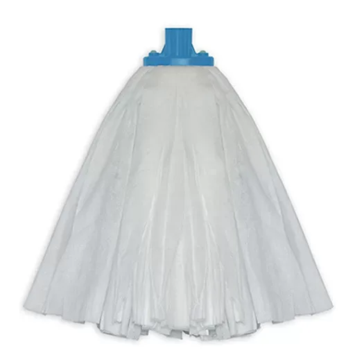 MOPPISSIMO SINTETICO BIANCO IN TNT CON ATTACCO BLU A VITE - immagine 1