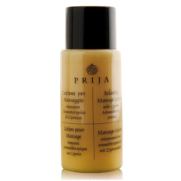 FLACONE IN PET LOZ. PER MASSAGGIO RIP. AROMATERAPICO AL CIPRESSO CRT. DA 216 PZ LINEA PRIJA - immagine 1