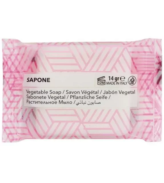 SAPONETTA QUADRATA FLOW-PACK 14 GR. CRT. DA 500 PZ LINEA COLORS - immagine 1