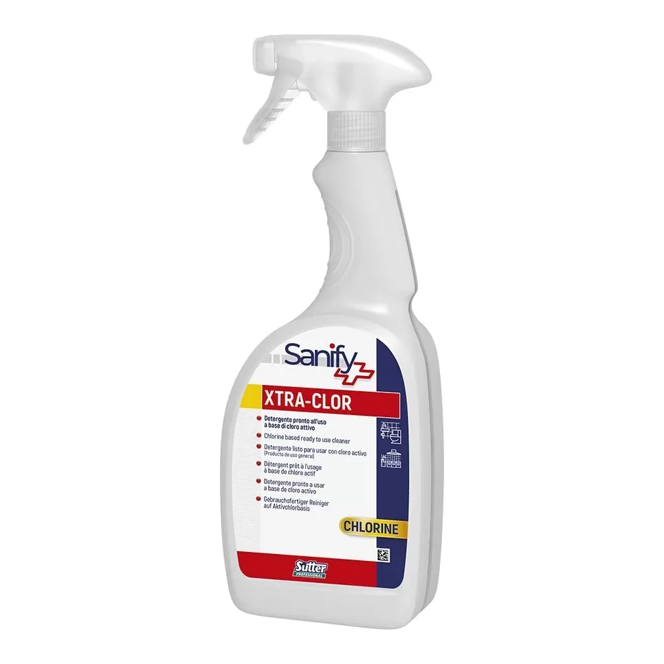DETERGENTE IGIENIZZANTE CON EROGATORE XTRA-CLOR CRT. DA 12 PZ DA 750 ML SUTTER - immagine 1