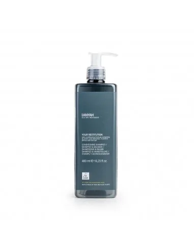 SHAMPOO BALSAMO IN FLACONE 480 ML  CERTIFICATO "EU ECOLABEL", POMPA INVIOLABILE, ANYAH CT 18 PZ - immagine 1
