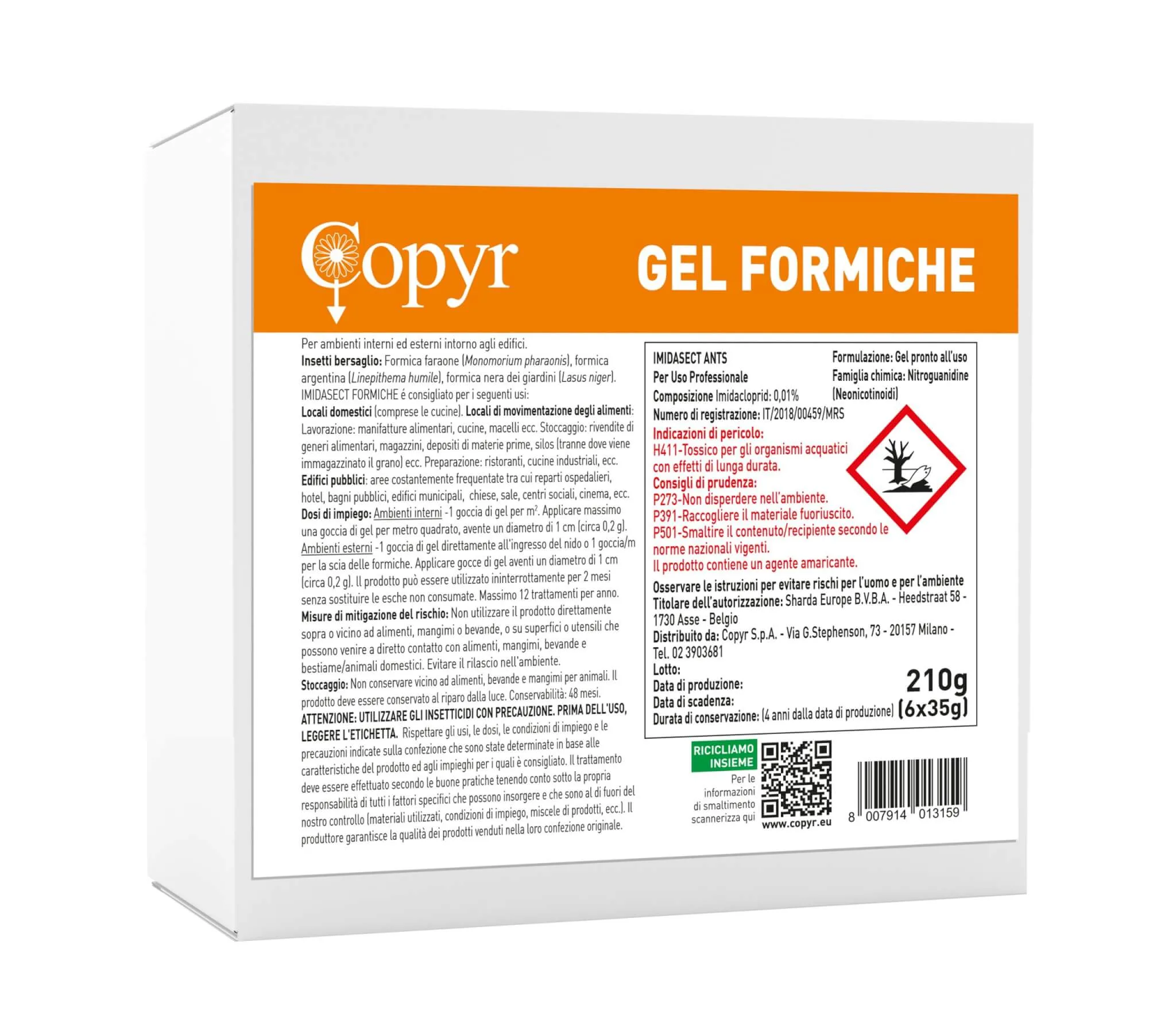 ESCA GEL INSITTICIDA PER FORMICHE IN SIRINGA 35 GR COPYR - immagine 1